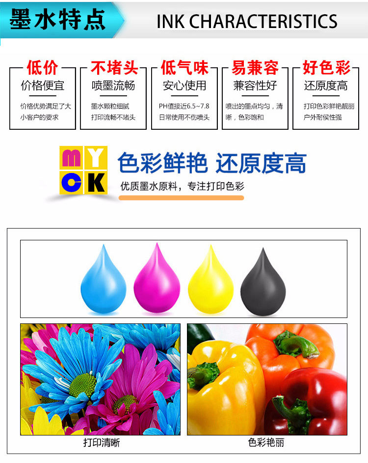 墨水特點 墨水特點